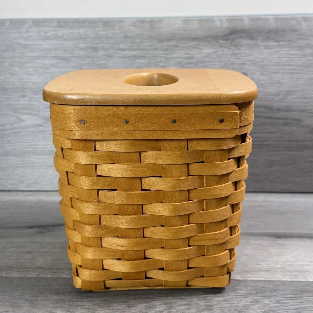 Longaberger 1997 Tissue Basket, Liner, & Lid